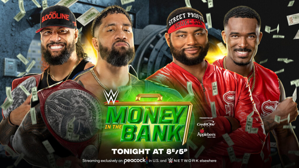 The Usos vs. The Street Profits (Money in the Bank) Match Review.