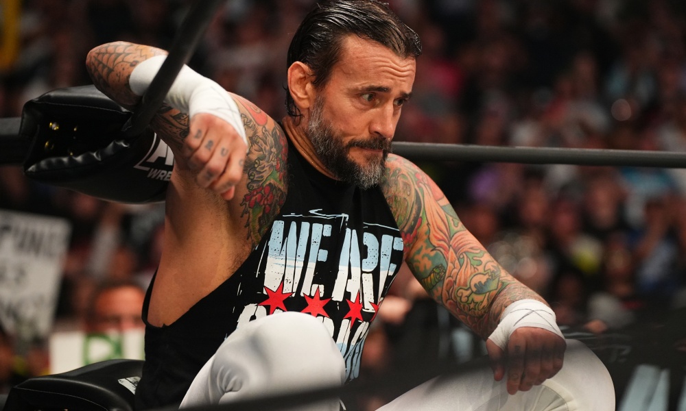 aew all out 2022 cm punk seated