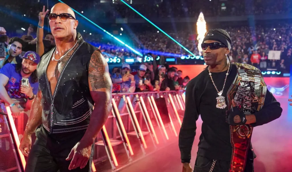 Travis Scott The Rock WWE