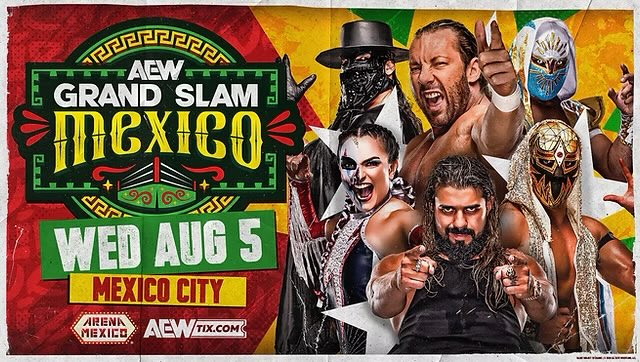 New AEW Grand Slam: Mexico Art Places Kenny Omega Center Stage