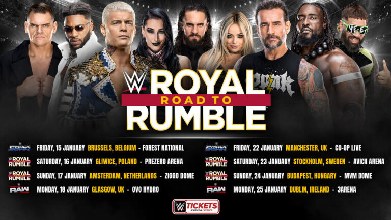 WWE Announces European Tour on Road To Royal Rumble in 2027