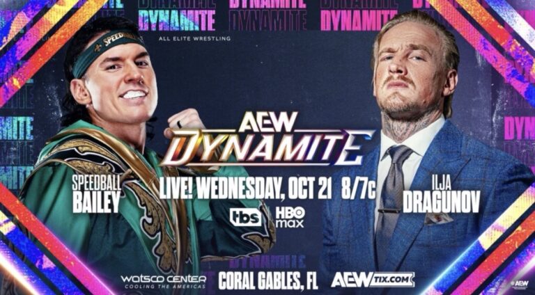 Ilja Dragunov To Wrestle “Speedball” Mike Bailey On October 21 AEW Dynamite